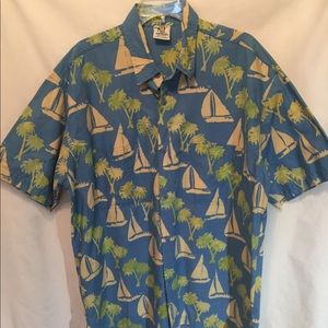 Rum Reggae Island Beach Shirt Sz XL